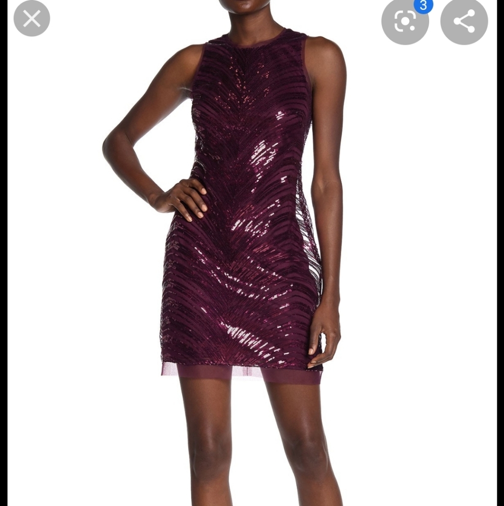 Vince Camuto sleeveless Sequin Shift Dress